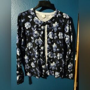 A New Day Floral Button Up Cardigan